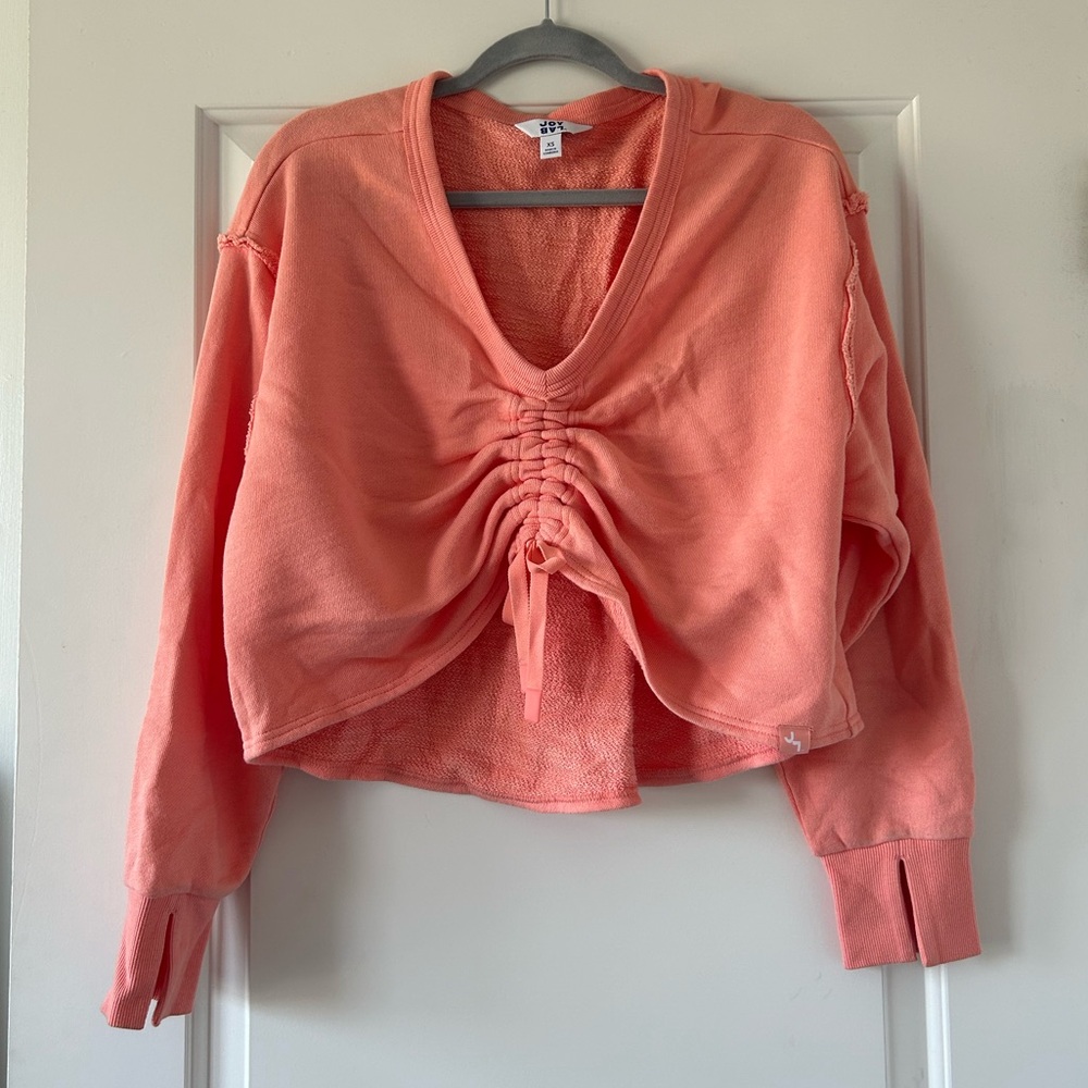 Coral JoyLab Cropped Pullover